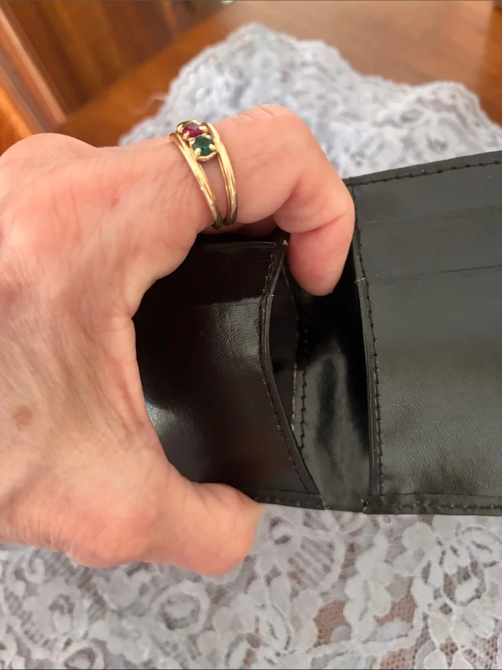 Buxton Black Leather Men’s Bifold Wallet with Gift Box
